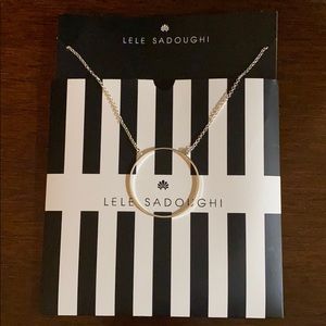 Lele Sadoughi Circle Necklace